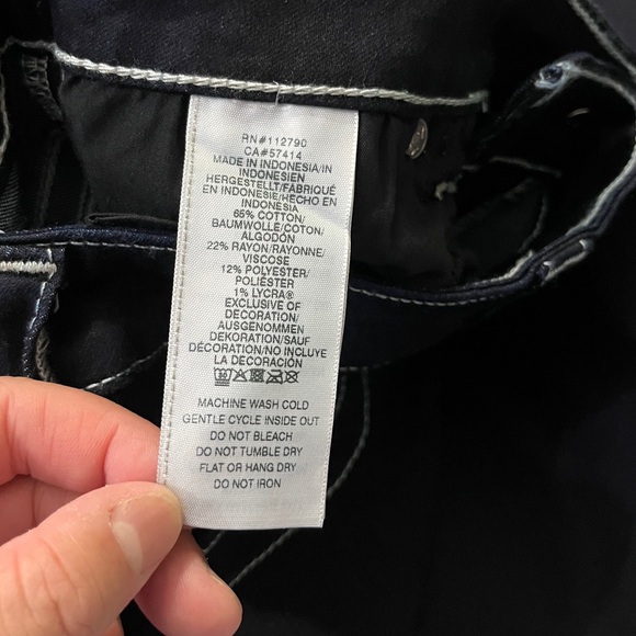 NWT - True Religion Women’s Jennie Curvy High Rise Super Skinny Jeans - Size 30 - Picture 13 of 13